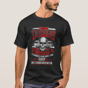 IM A TRUCKER Funny Skull Lastbil Drivrutiner som k T Shirt