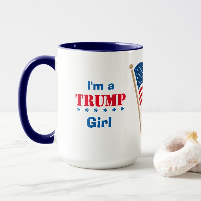 I'm A Trump Girl USA  Mugg (Med munk)
