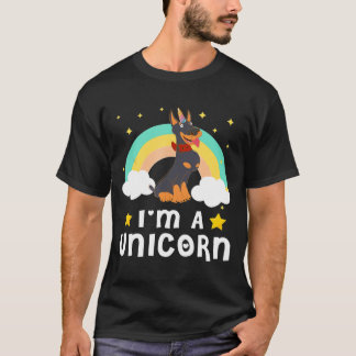Im A Unicorn Doberman Dog T Shirt