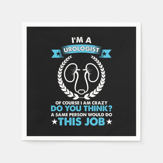 Im A Urologist Doktor Urology Professionell Gift Pappersservett (Framsidan)