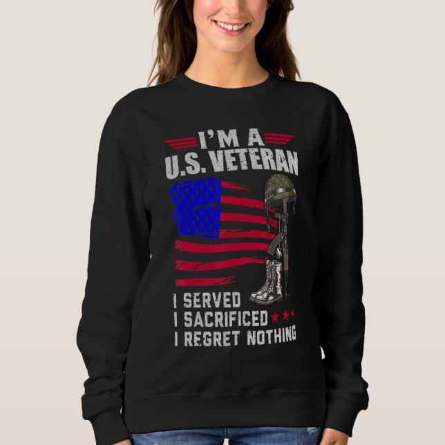 Im A USA Veteran T Shirt (Framsida)