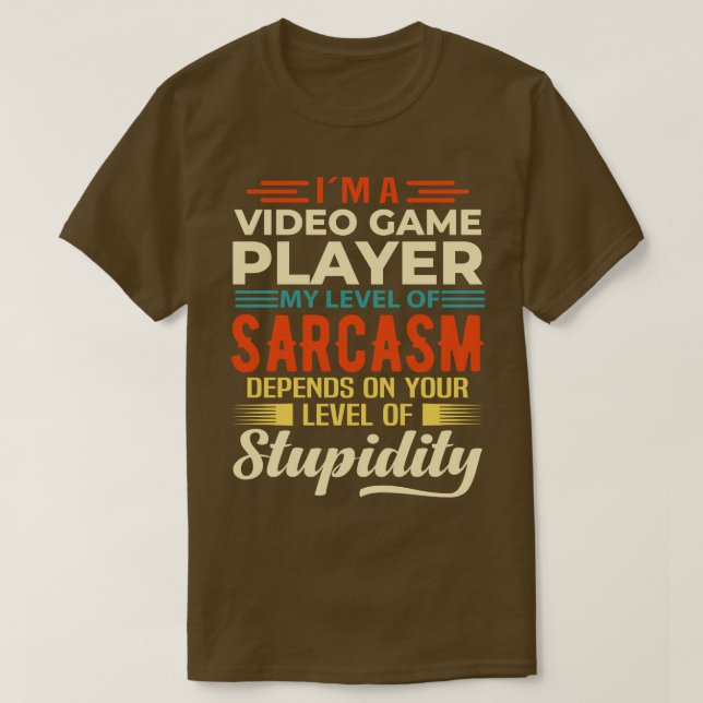 Im A Video Game Player T Shirt (Design framsida)