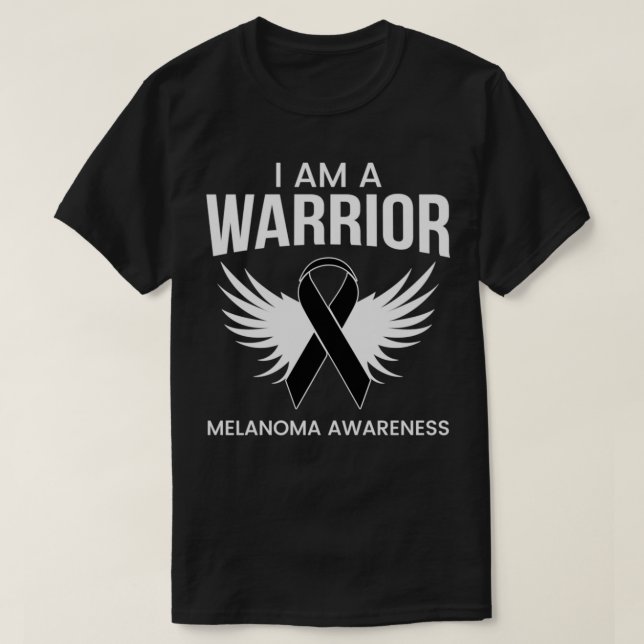 I'm A Warrior Melanoma Awareness  Melanoma Survivo T Shirt (Design framsida)