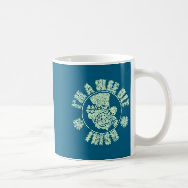 Im A Wee Bit Irish Funny St. Patricks Day Sayings  Kaffemugg (Höger)