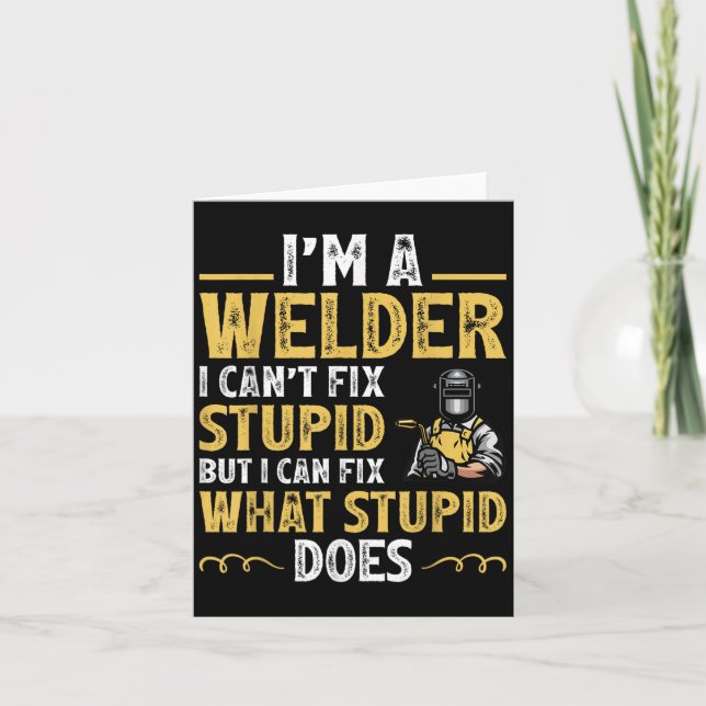 I'm A Welder I Can't Fix Stud Funny Welding Tee  Kort (Framsida)