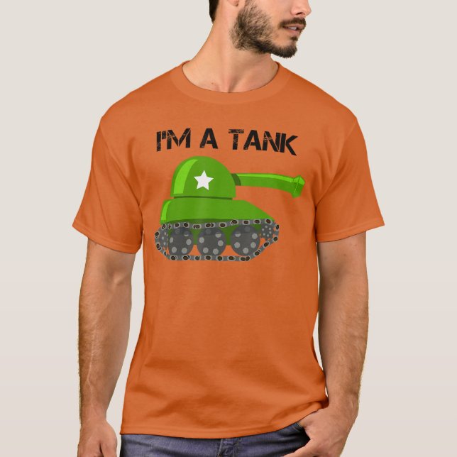 Im Aank with Cartoon USA Armyank girl T Shirt (Framsida)