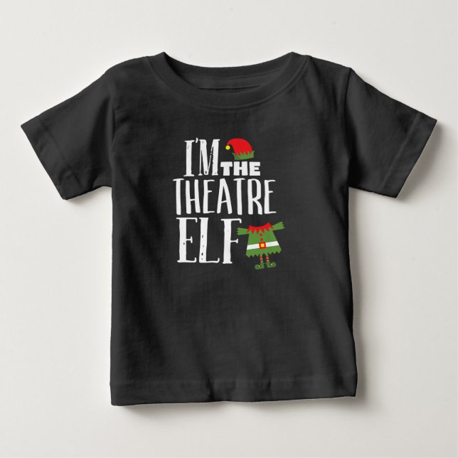 Im Actres Elf Matching Acting Crew Roligt jul T Shirt (Framsida)