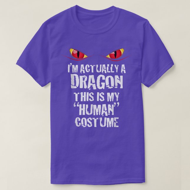 Im Actually A Dragon Funny Halloween Costume T 506 T Shirt (Design framsida)