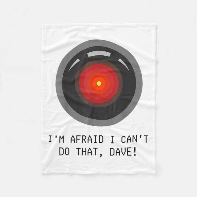 I'm Afraid I Can't Do That, Dave - Computer Hal  Fleecefilt (Framsidan)