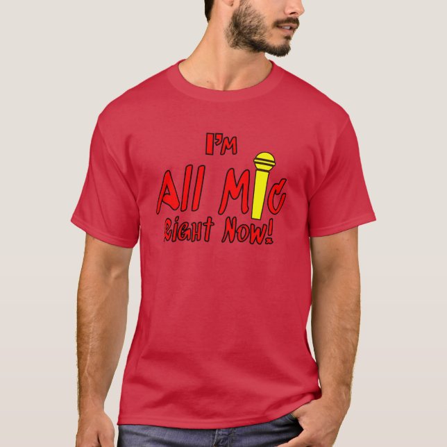 Im All Mic pojke T Shirt (Framsida)