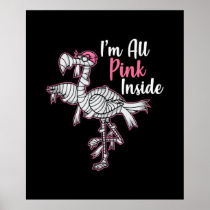 Im all Rosa i Funny Halloween Flamingo Gift Poster