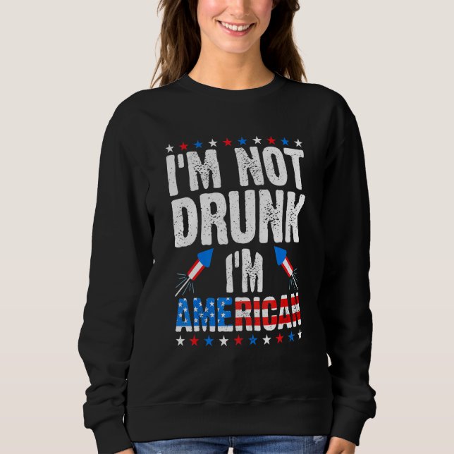 Im American Alcohol Sprit 4:e juli T Shirt (Framsida)