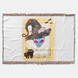"I'M AN ALIEN" Halloween Throw Blanket Filt