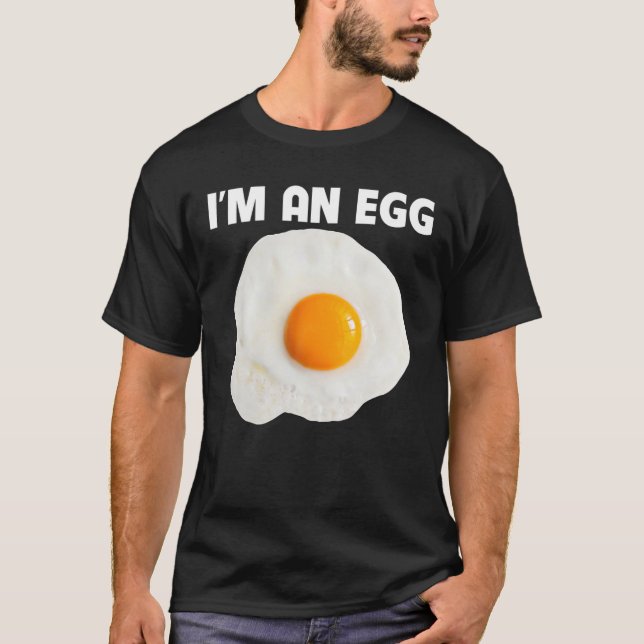 I'm An Egg Costume Gift Halloween Fried Egg Costum T Shirt (Framsida)