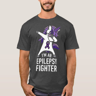Im An Epilepsy Fighter Dabbing Unicorn Kid Manar T Shirt