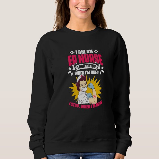 I'm An ER Nurse Emergency Medical Technician EMT P T Shirt (Framsida)