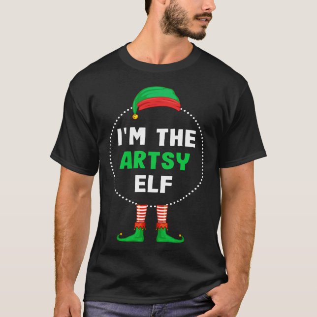 Im Artsy Elf-julen T Shirt (Framsida)