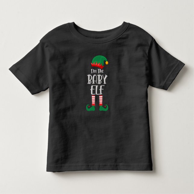 Im Baby Elf-matchande jul T Shirt (Framsida)