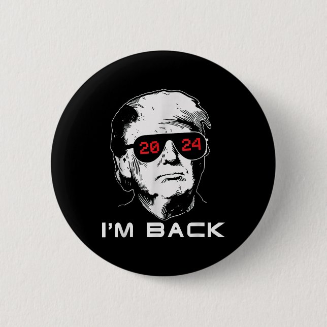 Im Back Trump 2024 Patriotic Take America Back Ele Knapp (Framsida)