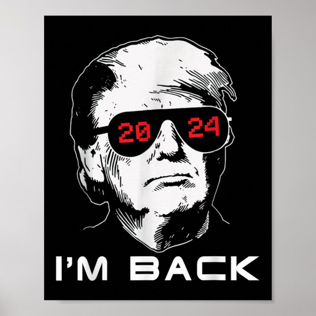 Im Back Trump 2024 Patriotic Take America Back Ele Poster (Framsidan)
