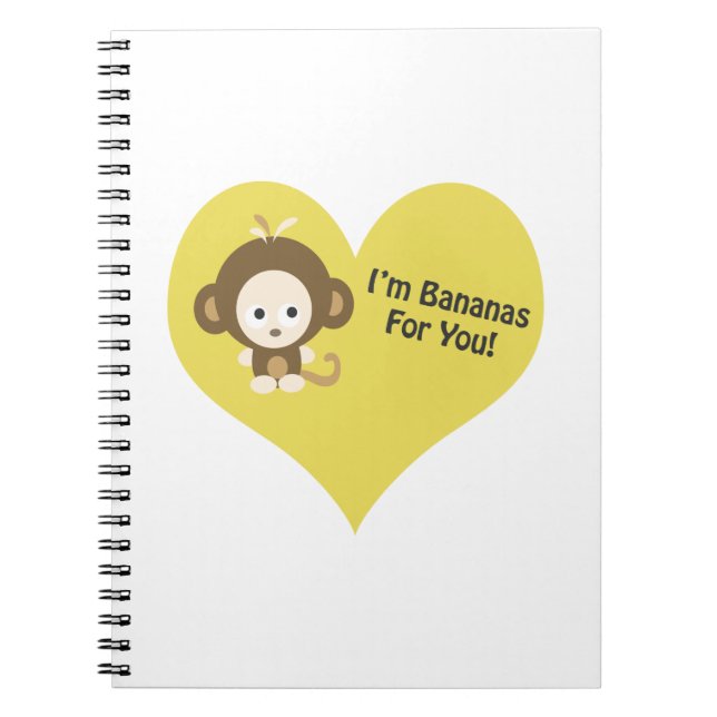 Im Bananas till dig Monkey Anteckningsbok (Framsidan)