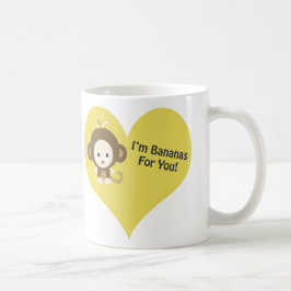 Im Bananas till dig Monkey Kaffemugg