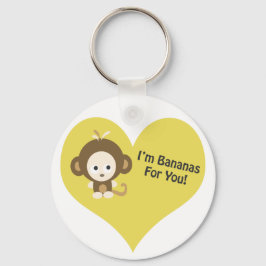 Im Bananas till dig Monkey Nyckelring