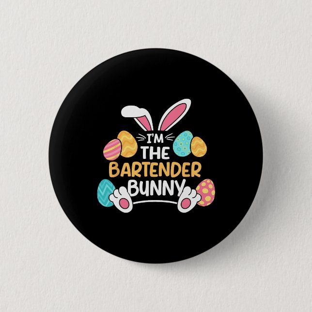 Im Bartender Bunny Bartending Påsk Mixologis Knapp (Framsida)