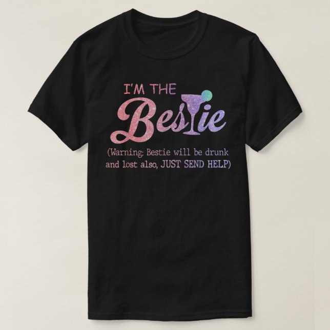 Im Bestie, Bästa vän för alltid, lite Matchin T Shirt (Design framsida)