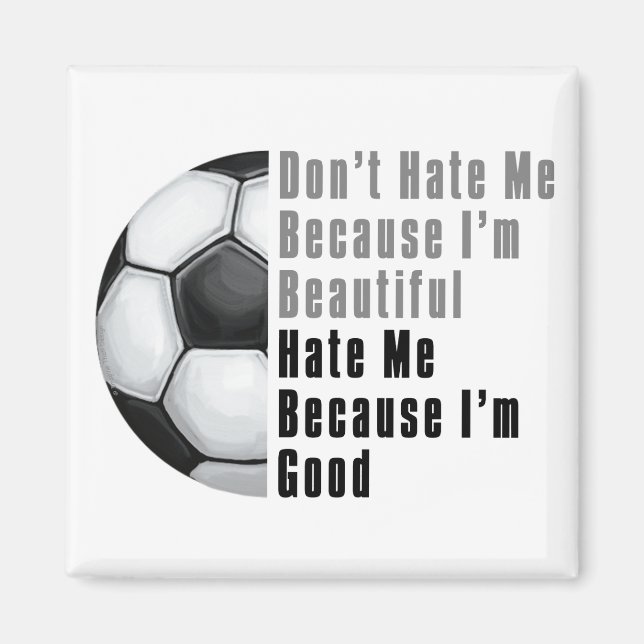 Im Bevackra Im Bra Soccer Ball Magnet (Framsidan)