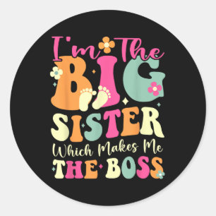 Im Big Sister Funny Chef Kid Vuxnas Big Sister Runt Klistermärke