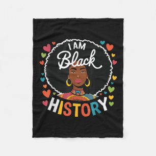 Im Black History Month African Amerikansk historia Fleecefilt