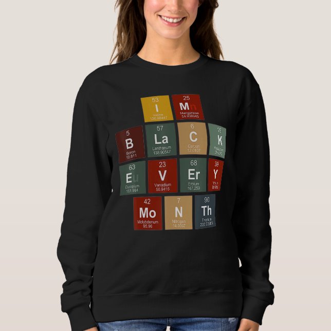 I'm Black History Month Science Periodic Table of  T Shirt (Framsida)