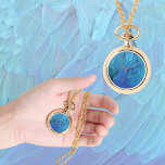 I'm blue - Macaw feathers Armbandsur<br><div class="desc">Detail photo from blue macaw feathers - wonderful blue color! Great natural feather design. For all parrot lovers! Blue parrot feathers for those who like it extraordinary! An eye-catcher! Designed with love by Marions Artwork. You can customize the design or transfer it to another product! Change the size, add text,...</div>