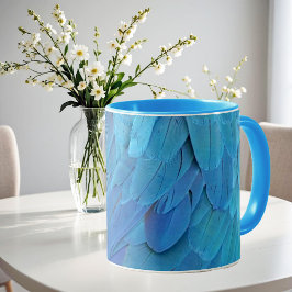 I'm blue - Macaw feathers Mugg