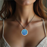I'm blue - Macaw feathers Silverpläterat Halsband<br><div class="desc">Detail photo from blue macaw feathers - wonderful blue color! Great natural feather design. For all parrot lovers! Blue parrot feathers for those who like it extraordinary! An eye-catcher! Designed with love by Marions Artwork. You can customize the design or transfer it to another product! Change the size, add text,...</div>