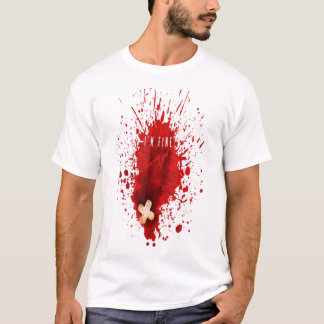 Im Bra Bloody Blood Stain Graphic T Shirt