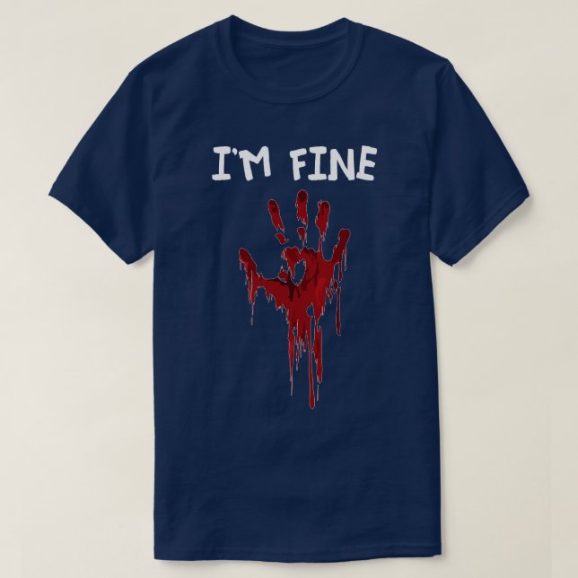 Im Bra Bloody Hand Sarcasm T Shirt (Design framsida)