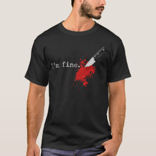 Im Bra Knivar Stab Funny Halloween Stabbed Costume T Shirt