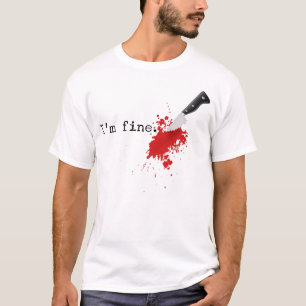 Im Bra Knivar Stab Funny Halloween Stabbed Costume T Shirt