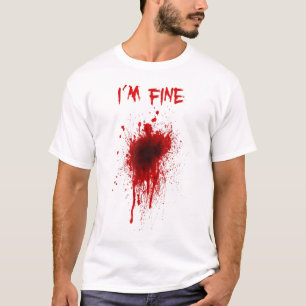 Im Bra Skådeskylt skadade Fake Blood Hallowed T Shirt
