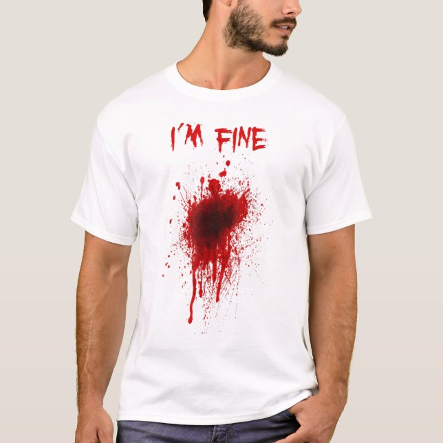 Im Bra Skådeskylt skadade Fake Blood Hallowed T Shirt (Framsida)