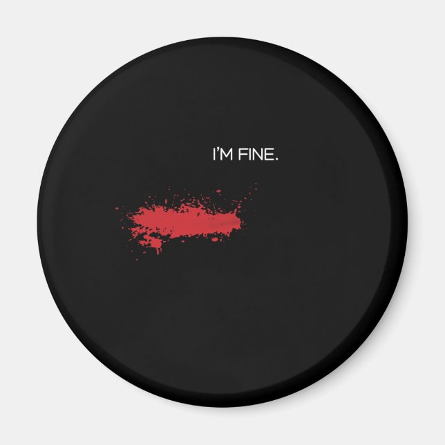 Im Bra Skojjar Prankster Luraser Blood Injury Gift Magnet (Framsidan)