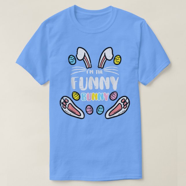 Im Bunny Funny Rabbit Påsk Matching Manar Wome T Shirt (Design framsida)