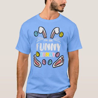 Im Bunny Funny Rabbit Påsk Matching Manar Wome T Shirt