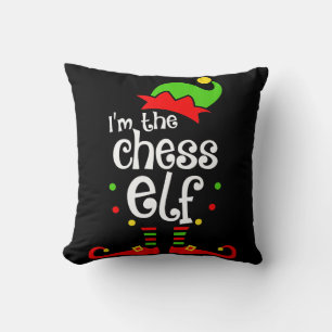 im Chess Elf julafton familjvän christmas-gåva Kudde