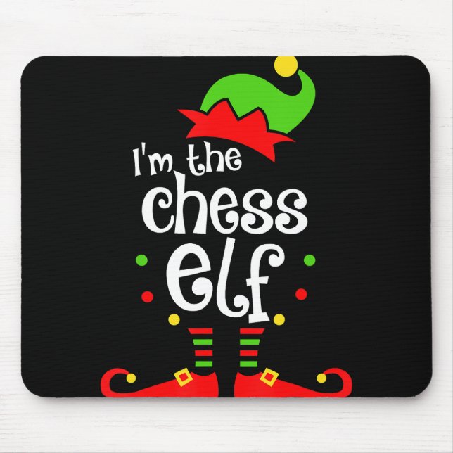 im Chess Elf julafton familjvän christmas-gåva Musmatta (Framsidan)