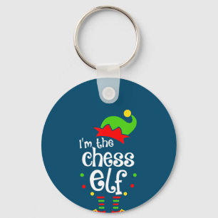 im Chess Elf julafton familjvän christmas-gåva Nyckelring