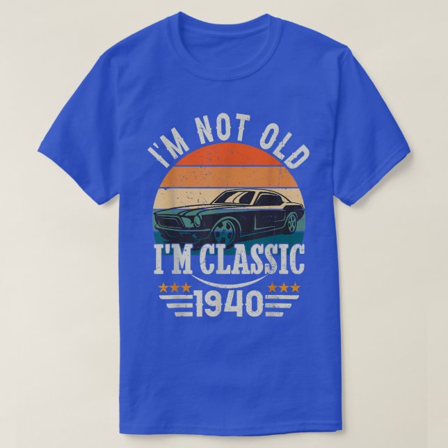 Im Classic Car 82:a födelsedagsgåva 82 år gammal b T Shirt (Design framsida)