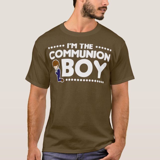 Im Communion Boy Heliga Communion Gift T Shirt (Framsida)